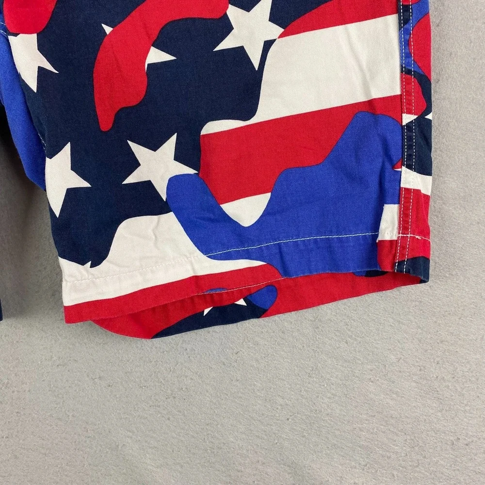 Polo Ralph Lauren Shorts Men 38 Chino US Flag Camo Stars And Stripes Pony Preppy